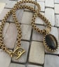 Tiger's Eye Bead Weave Pendant With Beaded Kumihimo Chain - Image 5