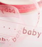 Pink baby ribbon glitter organza 15mm x 4 Metres 