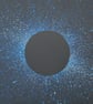 STAR BLUE -  modern abstract art action painting
