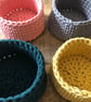 Handmade Crochet knitted MEDIUM sized basket