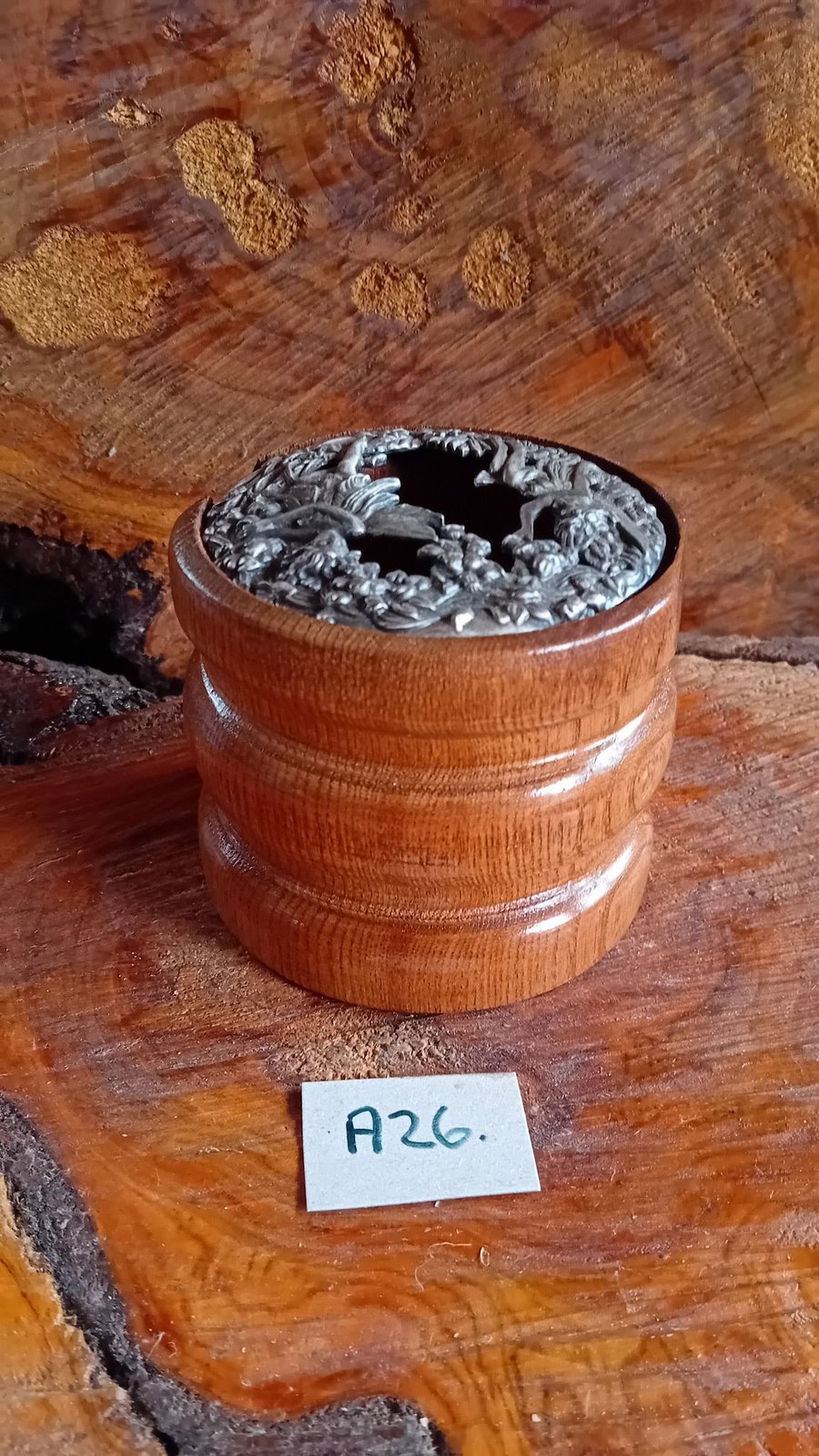 Potpourri pot. Hand turned. 