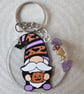 Handmade Acrylic Halloween Ghost & Gonk Keyrings - Image 6