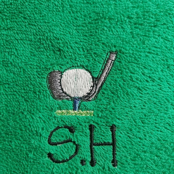 Personalised Golf Towel, Handmade Golf Towel perfect gift, Christmas, Birthday, 