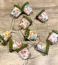 Upcycled Mini Lampshade Fairy Lights - Liberty - Wildflowers - Image 4