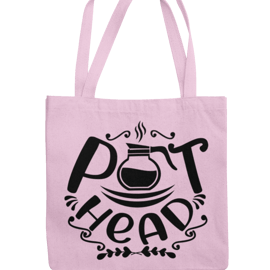 Pot Head - Funny Tea - Coffee Drinker Tote Bag