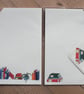 Illustrated letter paper and envelopes with original books design - Image 4