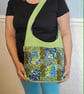 Big patchwork tote bag,blue and green flowers  - Image 10