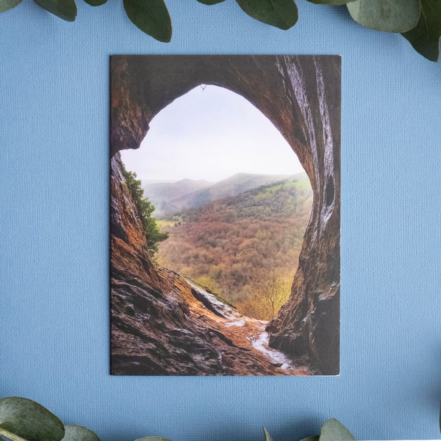 Landscape Greetings Card - Blank - View from Thor's Cave