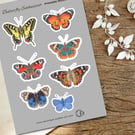 Butterfly Enthusiast Printable Sticker Sheet PDF Digital Product