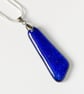 Sparkly Blue Glass Pendant - 1261 - Image 5