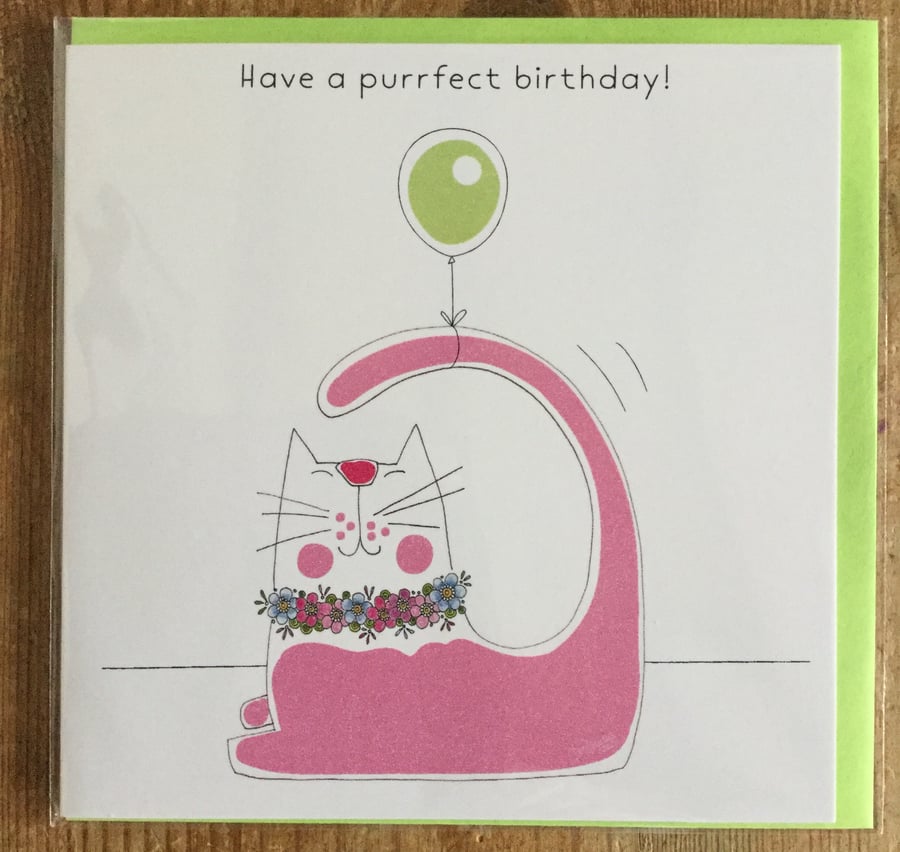 Purrfect Birthday Card 