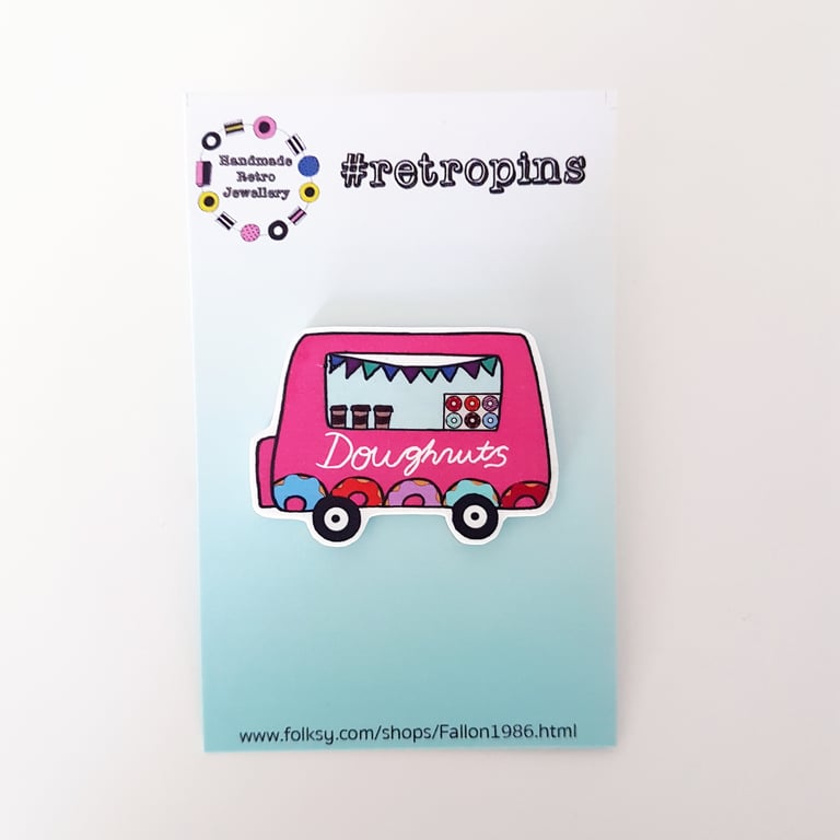 Retropins - Doughnut van pin