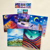 Magical Moons, blank greetings card pack