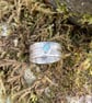 Silver and blue topaz Rill ring UK size O and a half - Image 4