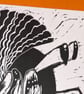 Hermit Crab Lino Print - Image 2