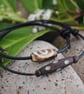 Friendship Bracelets-TWO leather ethnic & dot wood bead - Image 2