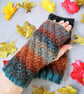 Hand Knitted Women's 'Autumn' Fingerless Gloves - Image 1