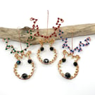 Fun Christmas Reindeer Decoration, Red, Blue, Green or Multicoloured Antlers