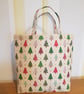 Reusable Christmas gift bag;  sparkly trees - Image 2