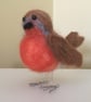 Handmade needle felted robin ornament - Image 1
