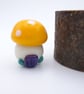 small glass toadstool house - Image 1