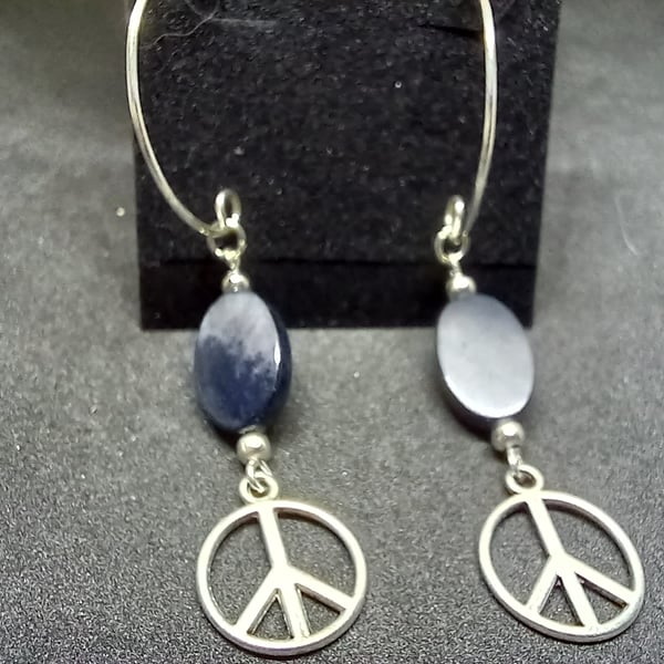 Peace earrings