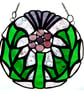 Scottish Thistle Stained Glass Suncatcher Flower of Scotland 011 - Image 2