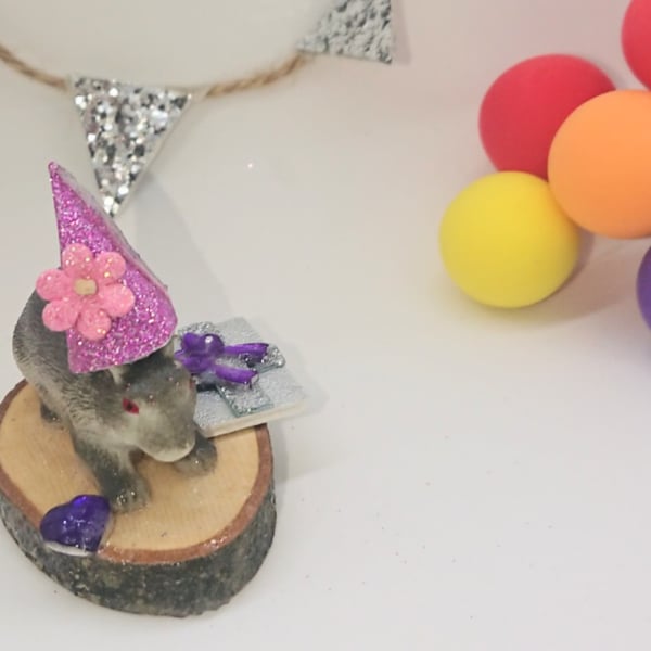 Bunny Birthday Gift Collectable Keepsake Cake Topper 