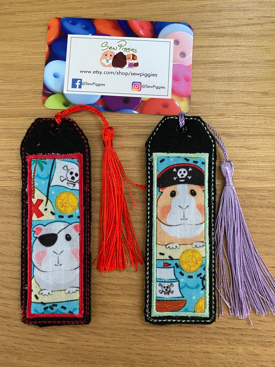 Pirate Guinea pig Bookmark