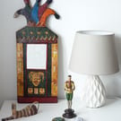 Artisan Hand Crafted and Painted Harlequin Jester Mirror No.8