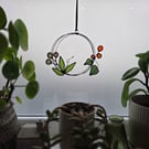 Folk Flower Mini Wreath wall and window beautiful hanging gift