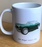 MG Midget 1275cc 1972 - 11oz Ceramic Mug  - Image 3