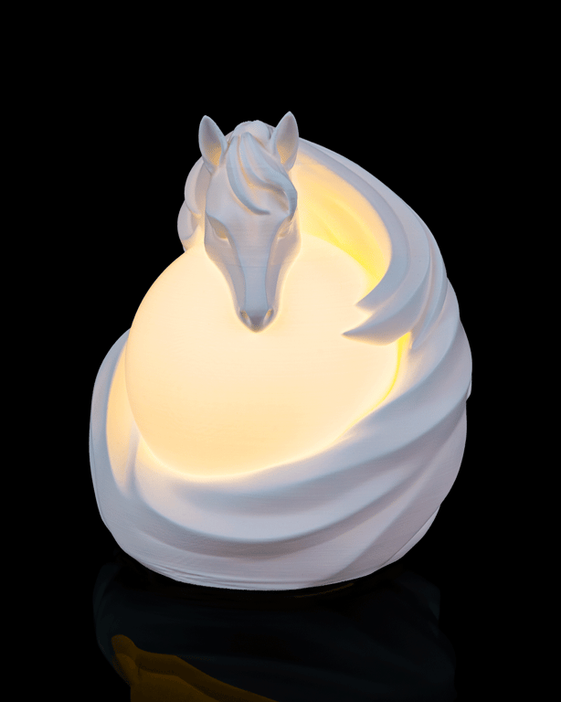 Horse Lamp – Unique 3D Printed Table Lamp, Elegant Horse Night Light,Home 