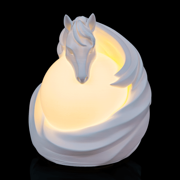 Horse Lamp – Unique 3D Printed Table Lamp, Elegant Horse Night Light,Home 