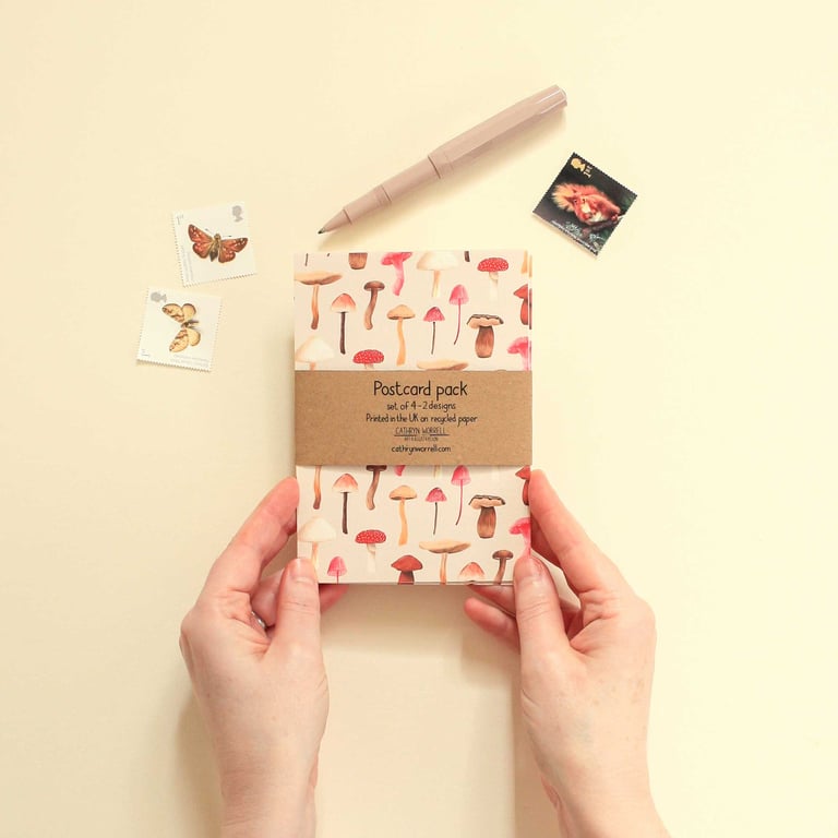 Mushroom postcard pack