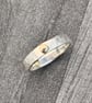 Gold Button Silver Ring  - Image 10