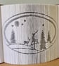 Winter Scene 180 CUT & FOLD Book Folding pattern - EMAILED PDF PATTERN - Image 1