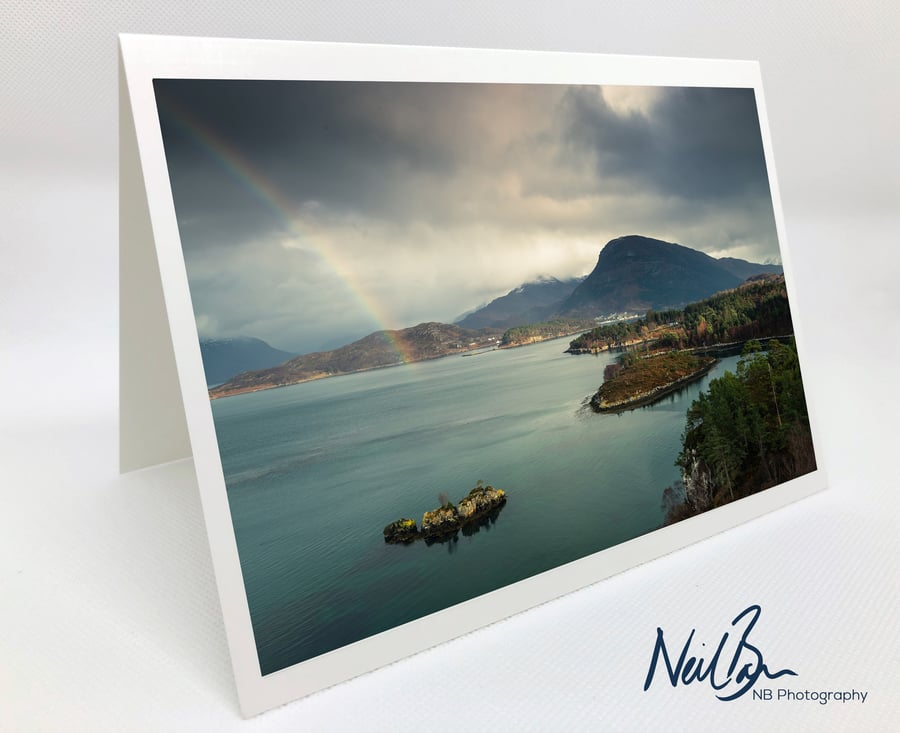 Shieldaig Wester Ross - Scottish Greeting Card by Neil Barr