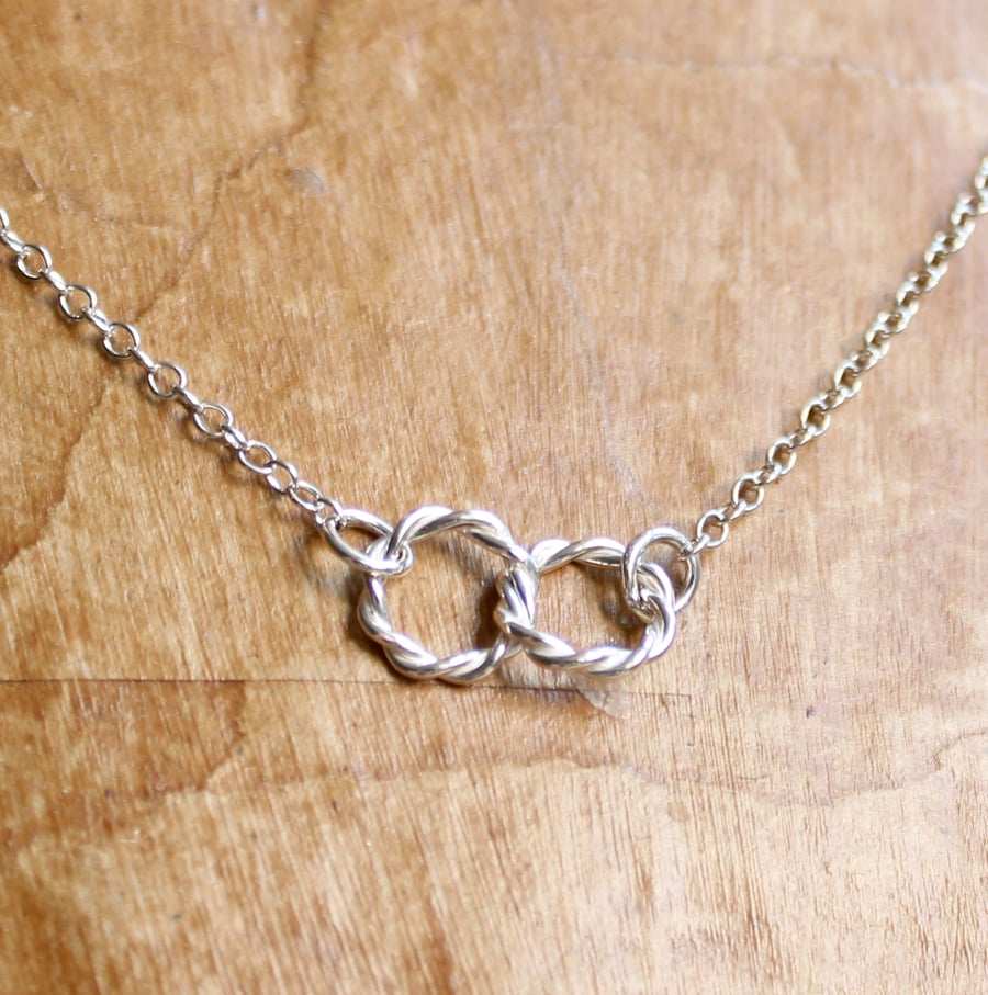 Sterling Silver Rope Necklace