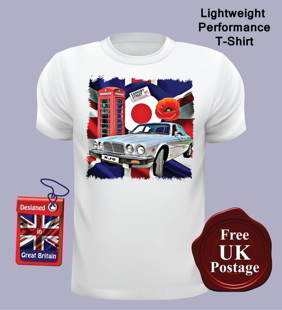 Jaguar XJ6 T Shirt, Mens T Shirt, Choose Your Size
