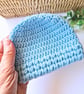 Puff Stitch Crochet Baby Hat - Newborn–6 Months Shower Gift