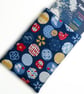 Daruma & Fuji Book Sleeve – Japanese Cotton Book Protector with Coconut Button - Image 3