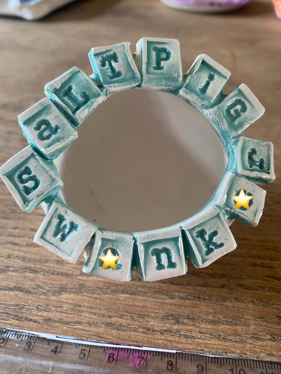 Salt pig w!nker Handmade ceramic salt pig 