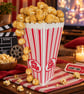 Handmade 9.5" Hyper-Realistic Fake Toffee Popcorn Prop Classic Movie Theater