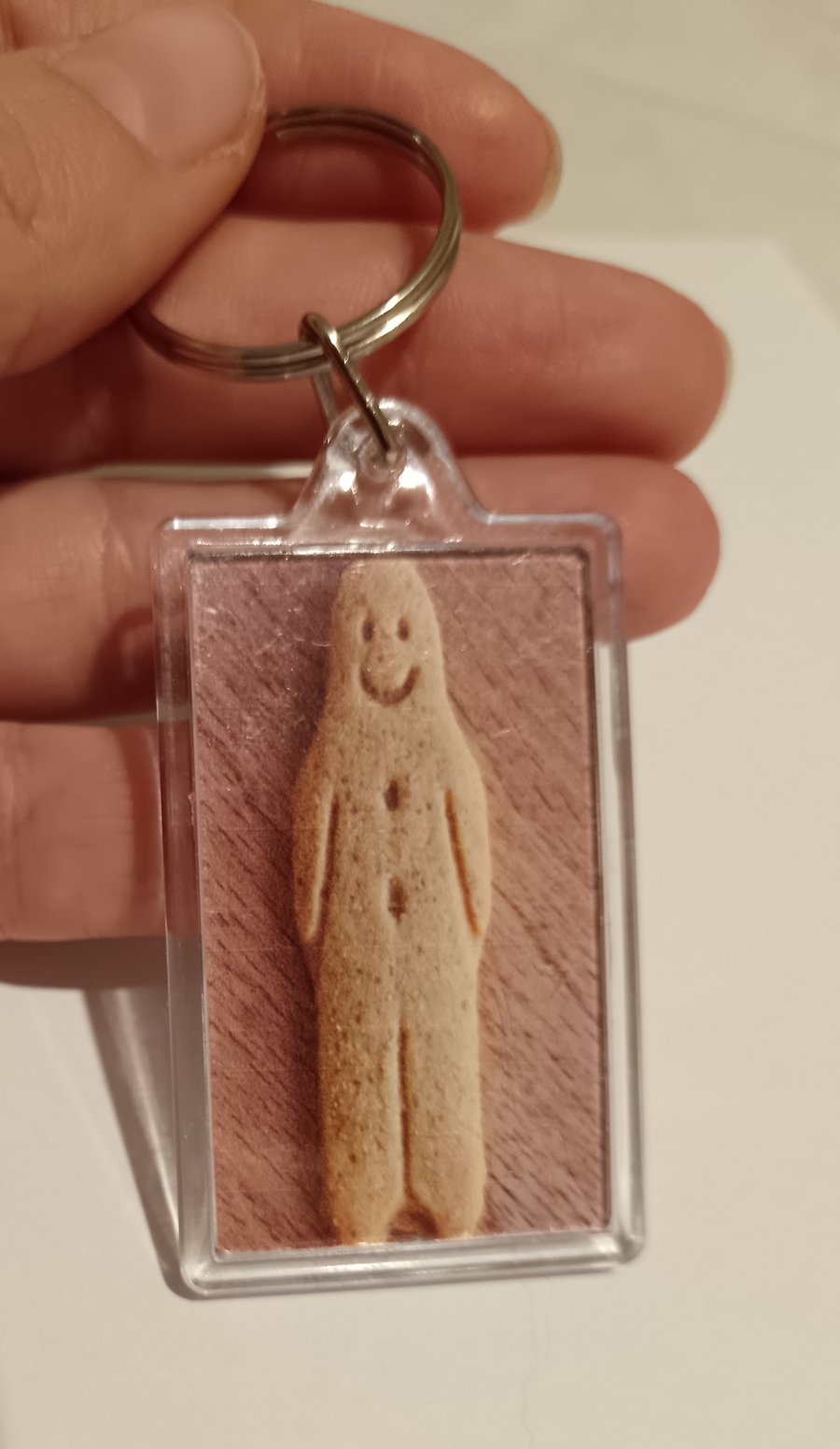 Christmas gingerbread man themed photography keyring