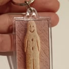 Christmas gingerbread man themed photography keyring