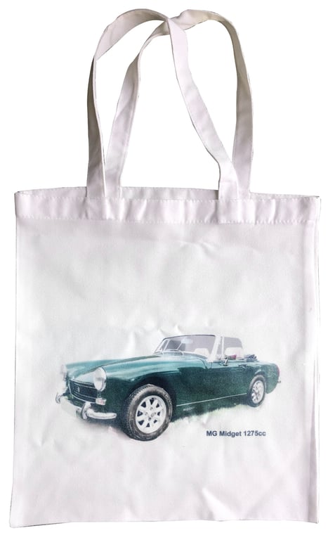 MG Midget Mk3 - Shopping Tote Bag - Approx Size 39x37cm plus Handles