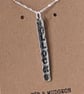 Fine Silver Bollocks Necklace