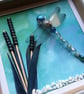 Azure Hawker Beaded Dragonfly Box Frame - Image 2