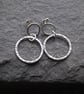 Argentium silver Hoop Earrings, silver hoop stud, Eco-friendly holiday jewellery - Image 4